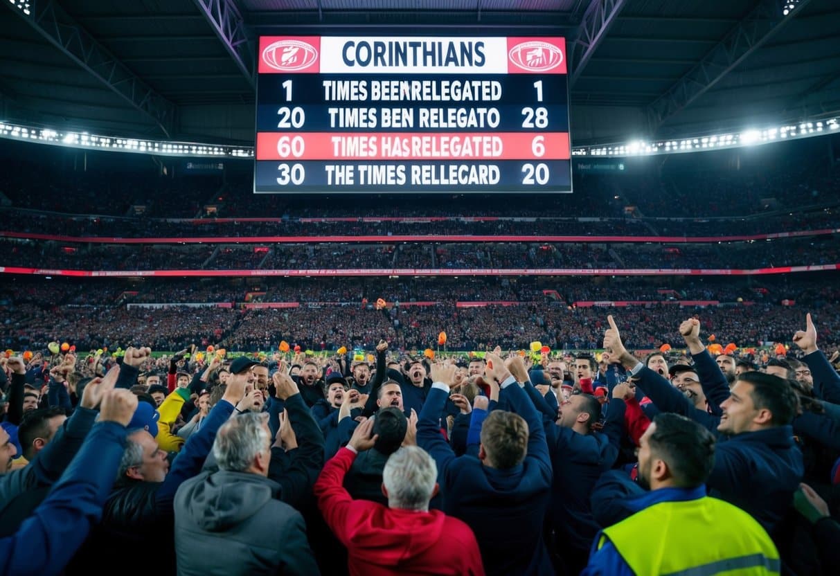 Quantas vezes o Corinthians foi rebaixado? - Concursos Jota